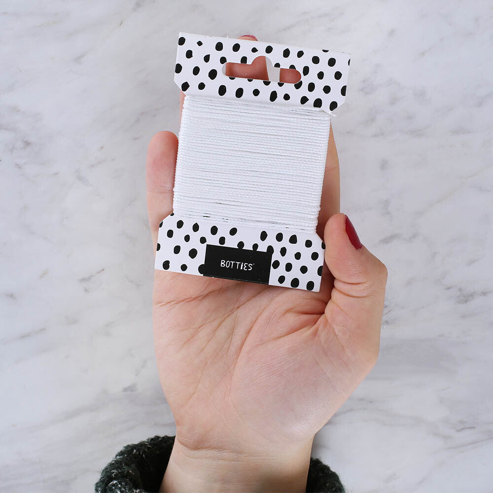 BOTTİES Örgü Ayakkabı Dikme İpi Beyaz 14m - N000