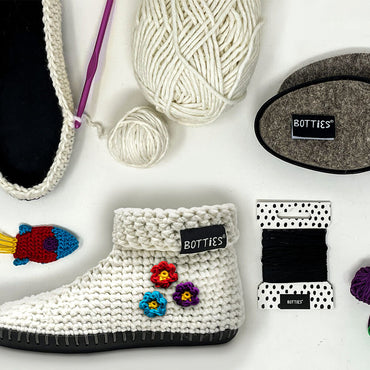 BOTTİES Kids Örgü Ayakkabı Kiti XS - Krem