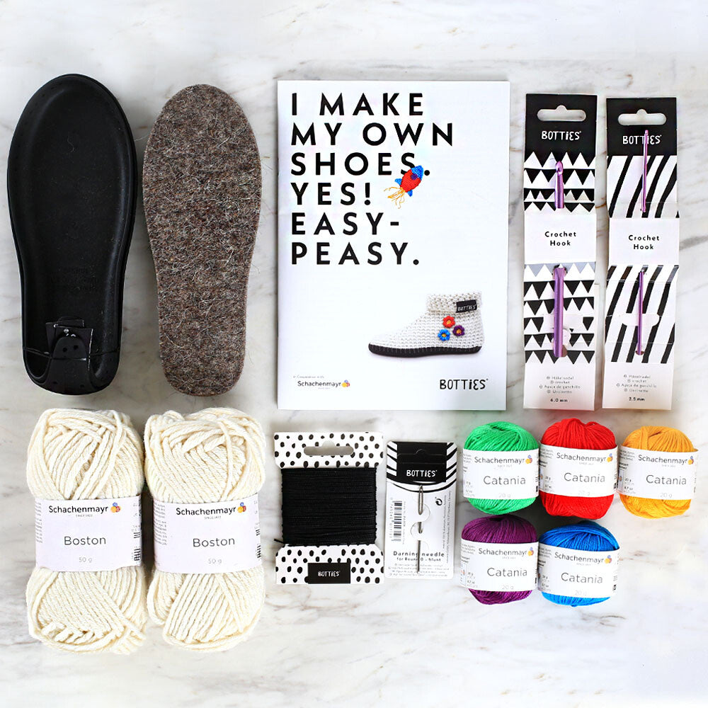 BOTTİES Kids Örgü Ayakkabı Kiti M - Krem