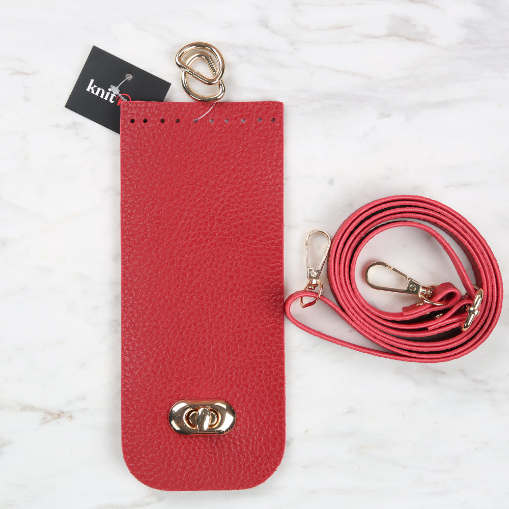 Knitme Klipsli Telefon Seti 8,5x20 cm Kırmızı BA-0047