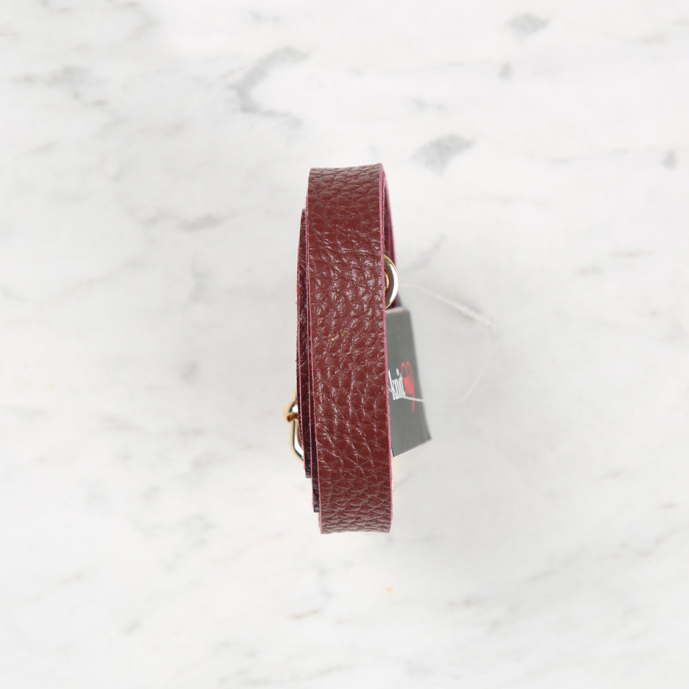 Knitme Sürgü Tokalı Çanta Askısı 135x1,5 cm Bordo BA-0001