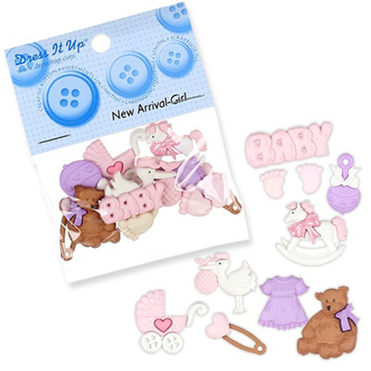 Dress It Up Yenidoğan Bebek Eşyaları Dekoratif Düğme - 4750