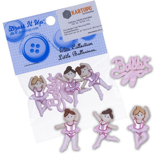 Dress It Up Balerin Dekoratif Düğme - 6954