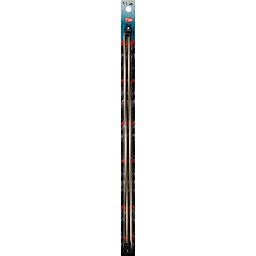 PRYM 4 mm 40 cm Parlak Metalik Alüminyum Örgü Şişi - 191611