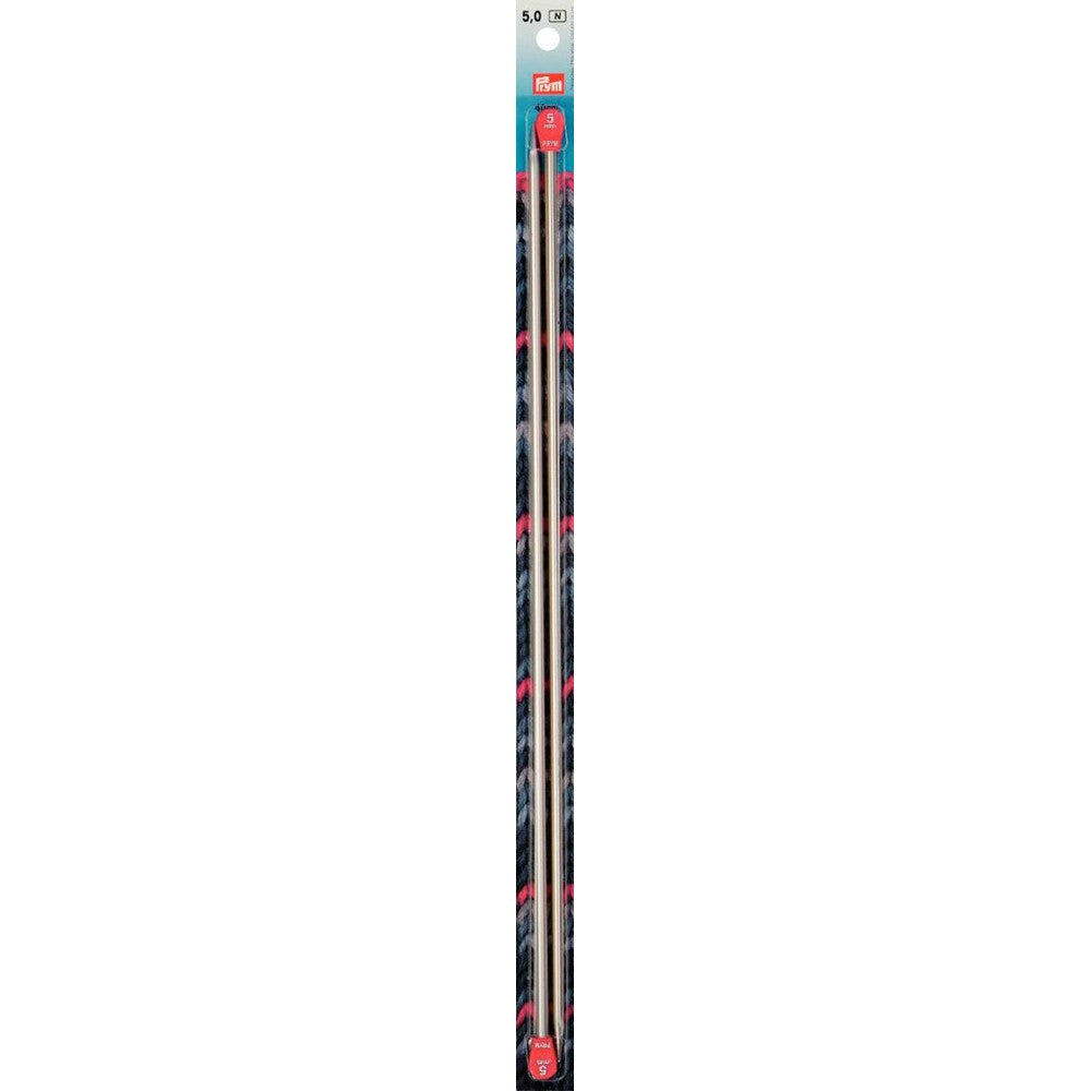 PRYM 5 mm 40 cm Parlak Metalik Alüminyum Örgü Şişi - 191613