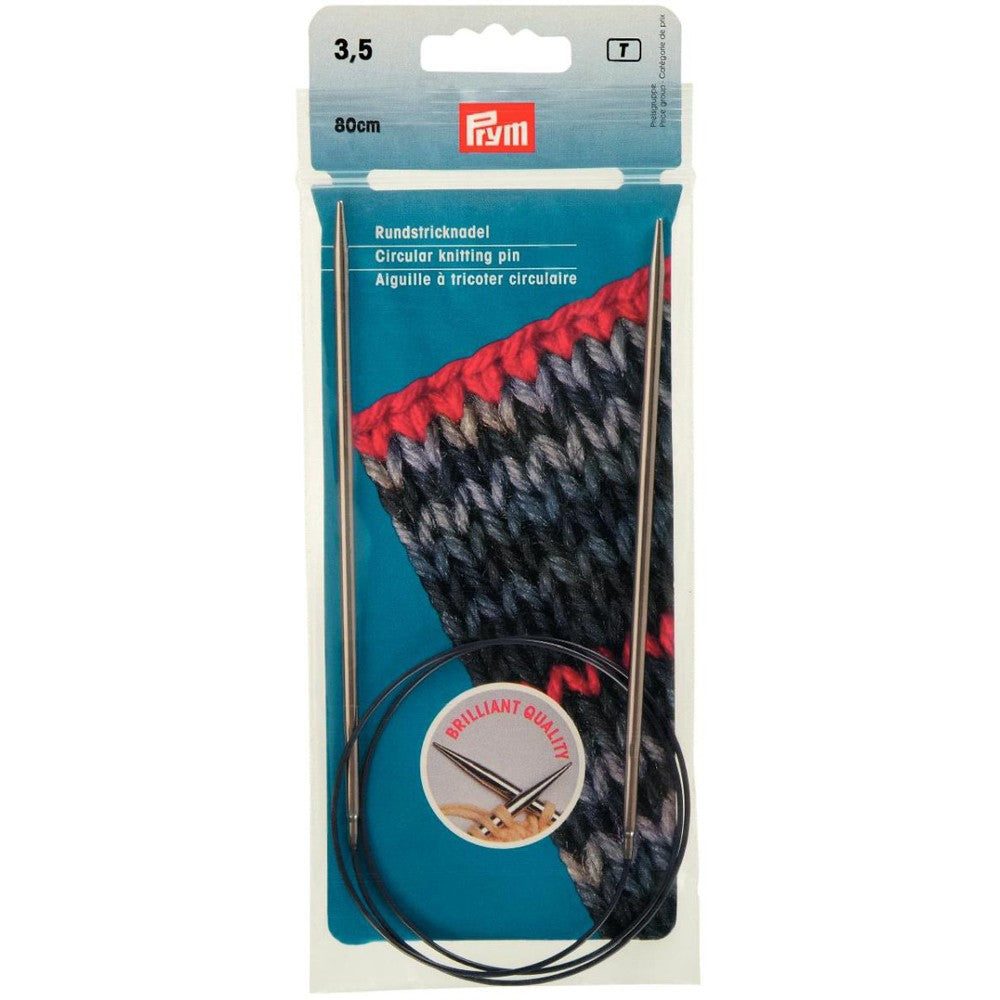 PRYM 3,5 mm 80 cm Parlak Misinalı Şiş - 212134