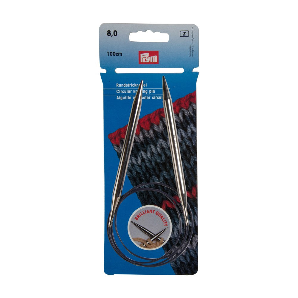 PRYM 8 mm 100 cm Parlak Misinalı Şiş - 212216