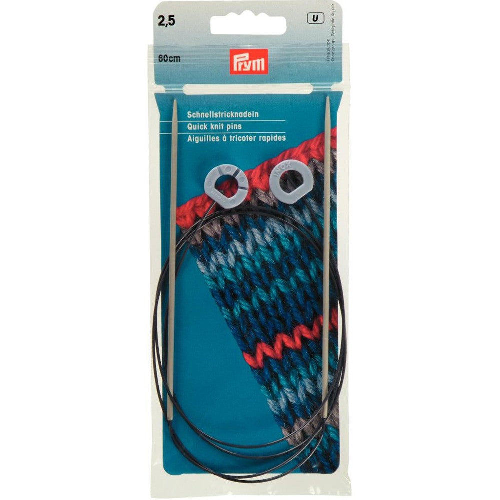 PRYM 2,5 mm 60 cm Esnek Misinalı Hızlı Örme Şişi - 218915