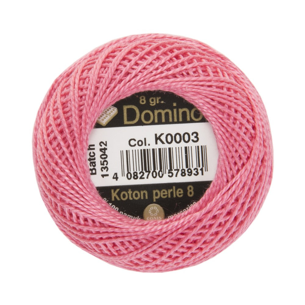 Domino Koton Perle 8gr Pembe No:8 Nakış İpliği - K0003