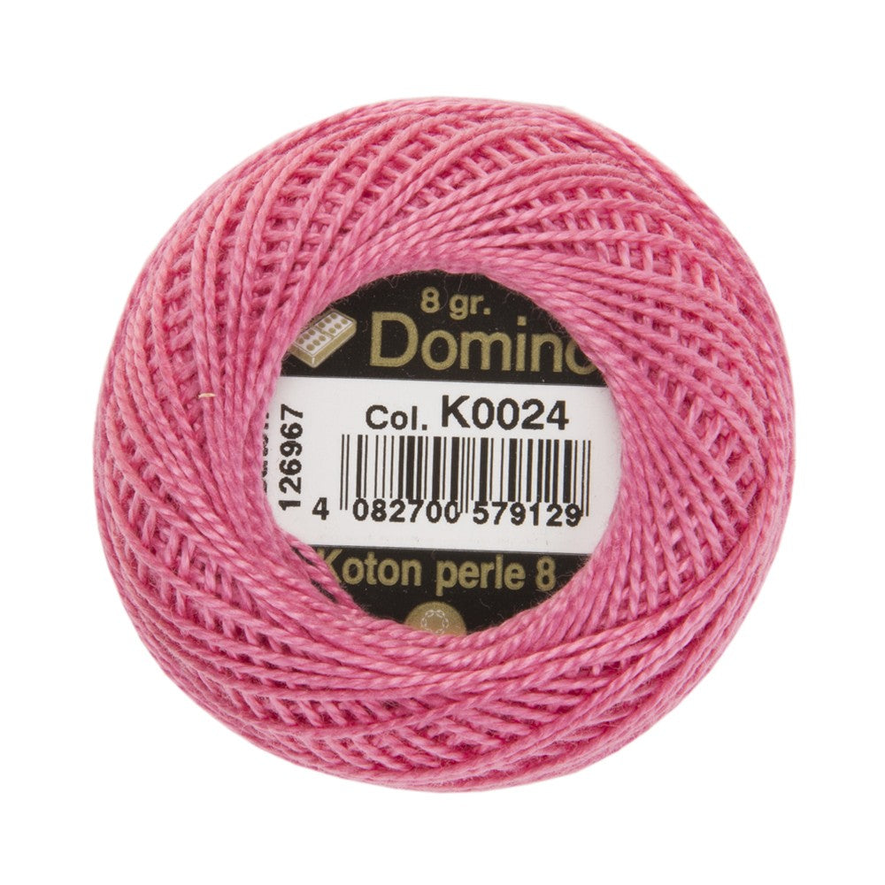 Domino Koton Perle 8gr Pembe No:8 Nakış İpliği - K0024
