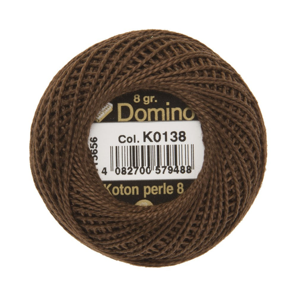 Domino Koton Perle 8gr Kahverengi No:8 Nakış İpliği - K0138
