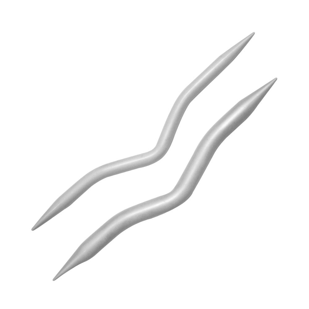 KnitPro 6 mm ve 8 mm Alüminyum Bükümlü Şiş Seti - 45503