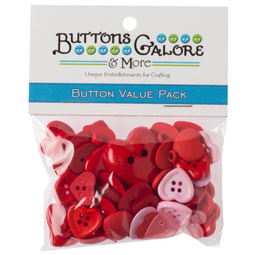 Buttons & Galore Büyük-Küçük Kalp Dekoratif Düğme - VP315