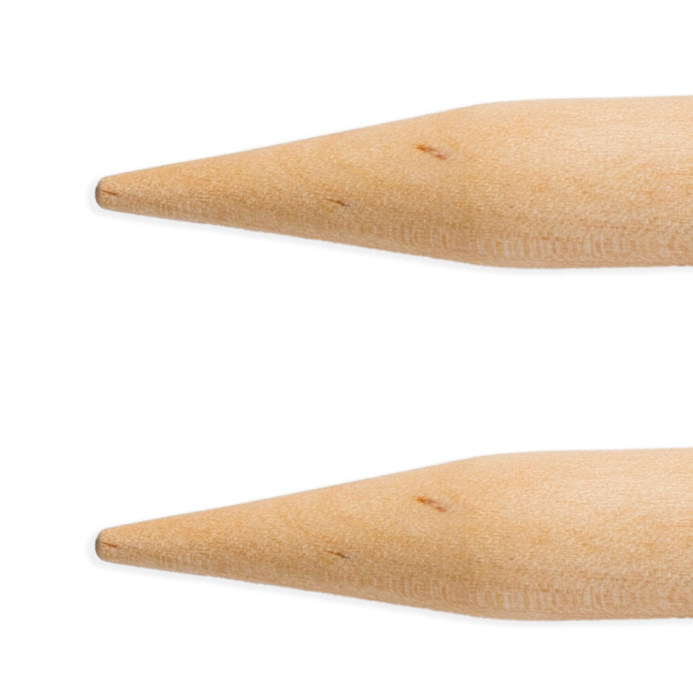 KnitPro Basix Birch Huş Ağacı 10mm 100cm Misinalı Şiş - 35347