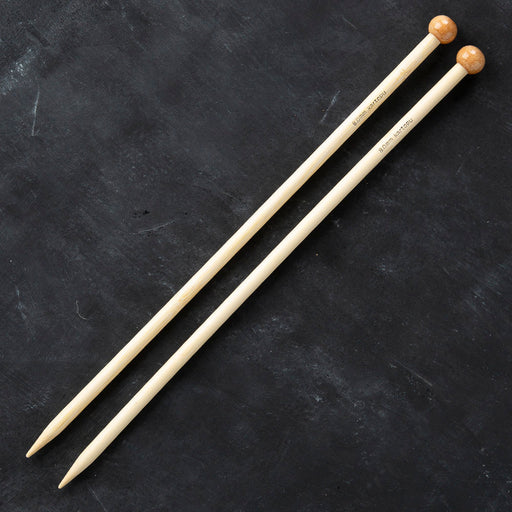 Kartopu Bamboo 33 cm 8 mm Ahşap Japon Örgü Şişi