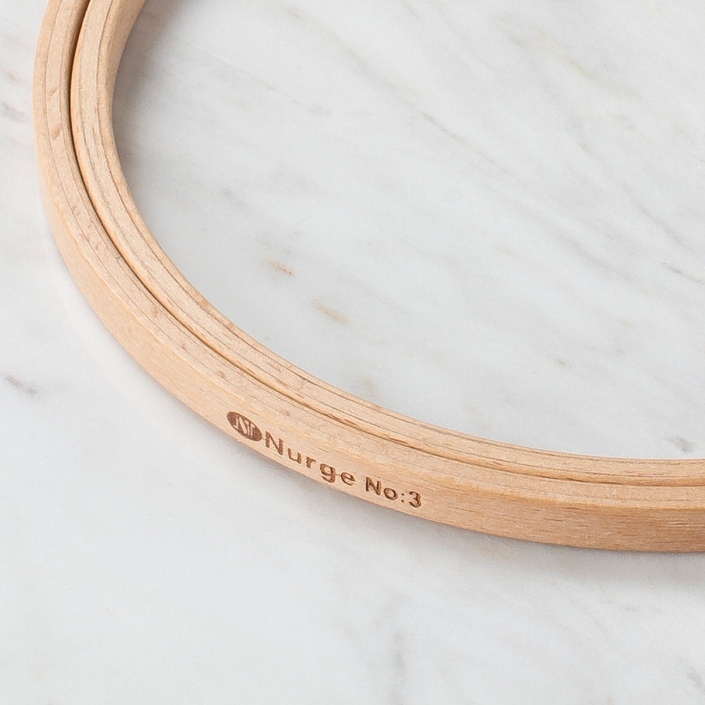 Nurge 8 mm Düz Vidasız Ağaç Nakış Kasnak - No-3
