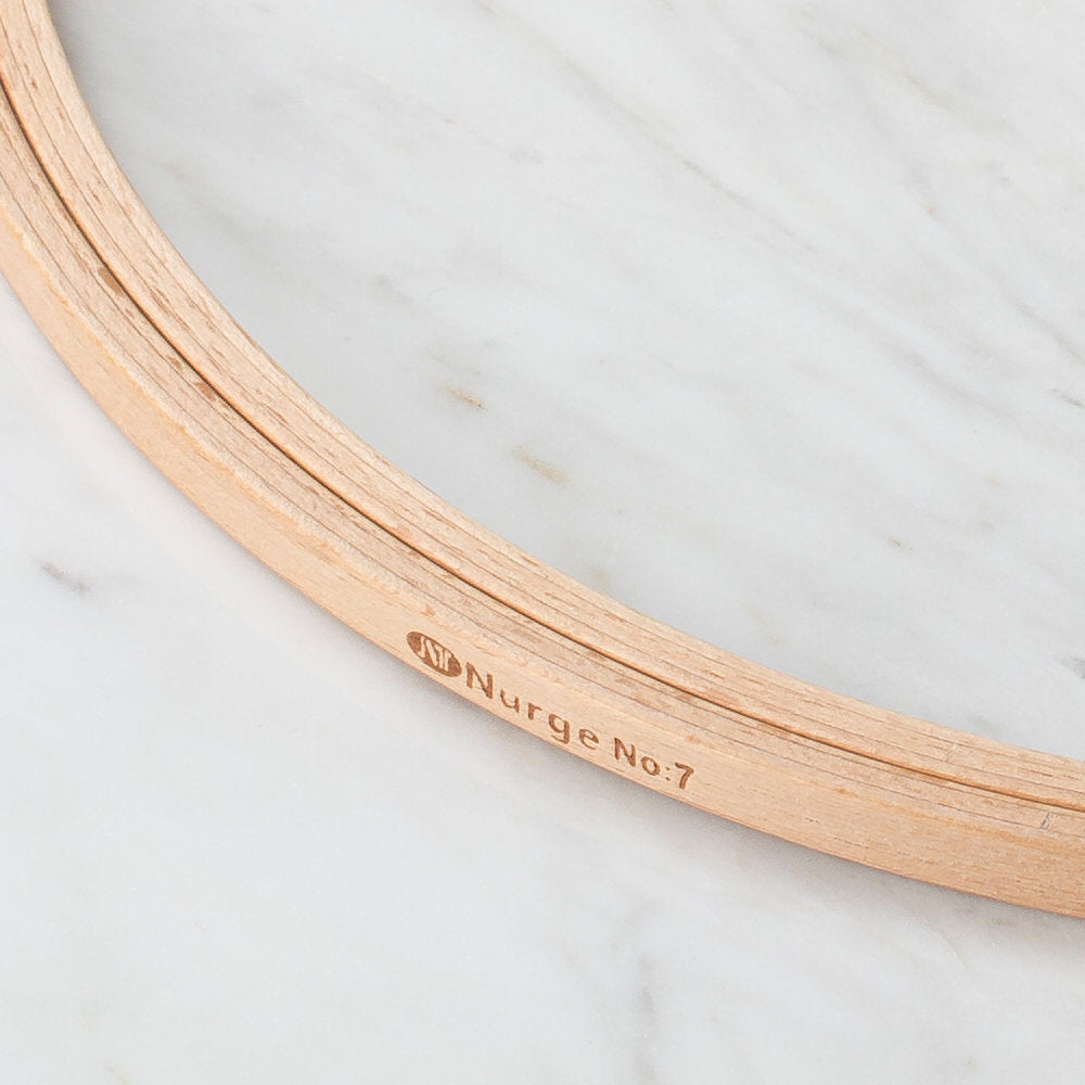 Nurge 8 mm Düz Vidasız Ağaç Nakış Kasnak - No-7