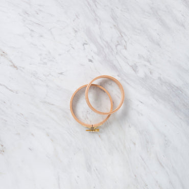 Nurge 16 mm Vidalı Ağaç Nakış Kasnak - No-1