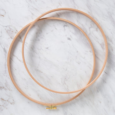 Nurge 16 mm Vidalı Ağaç Nakış Kasnak - No-7