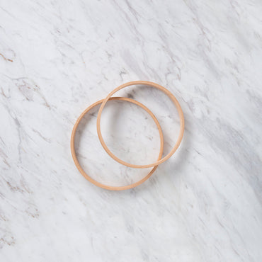 Nurge 16 mm Düz Vidasız Ağaç Nakış Kasnak - No-3