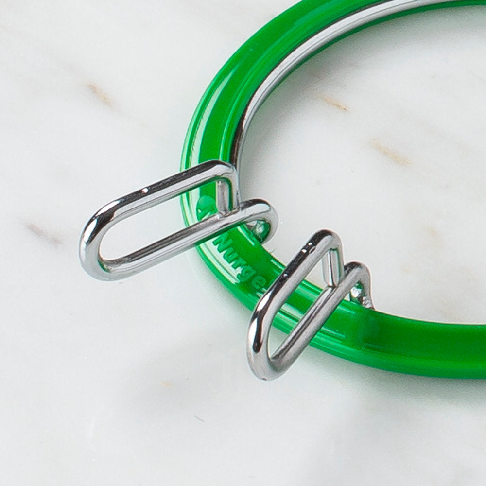 Nurge 58 mm Yeşil Küçük Metal Nakış Kasnak