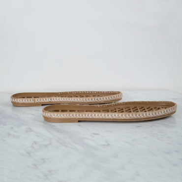 Loren Dar Hasır Espadril / Ayakkabı Tabanı 40 Numara Kahverengi