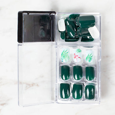 Arty Takma Tırnak Seti \ Flamingo - Kauçuk Yaprağı