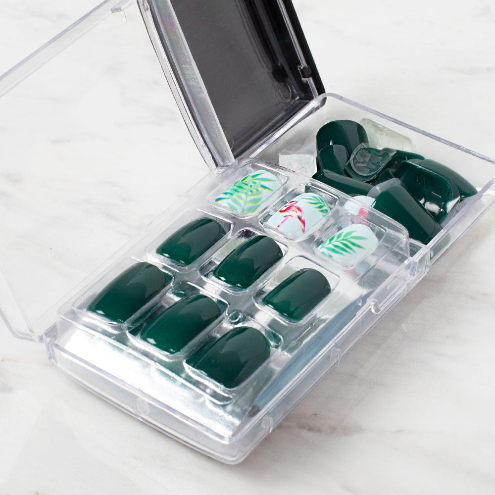 Arty Takma Tırnak Seti \ Flamingo - Kauçuk Yaprağı