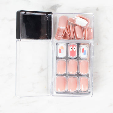 Arty Takma Tırnak Seti \ Parlak Pudra - Fırça Desen