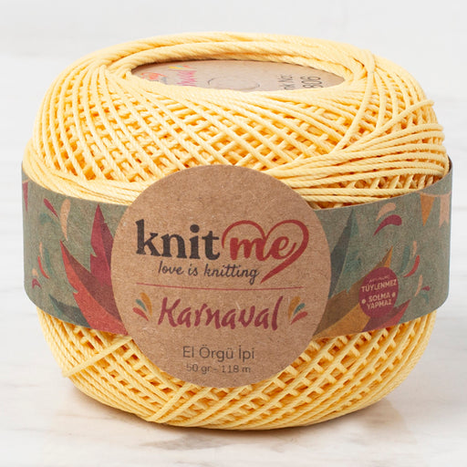 Knit Me Karnaval Açık Sarı El Örgü İpi - 01806