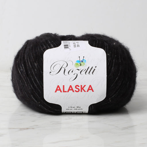 Rozetti Alaska Siyah El Örgü İpi - 231-24