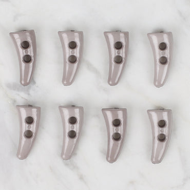 Loren Crafts 8'li gri çoban düğme - 122