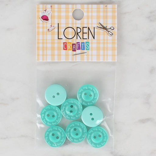 Loren Crafts 8'li Yeşil Düğme - 187