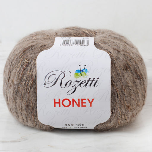 Rozetti Honey Işıltılı Bej El Örgü İpi -210-11