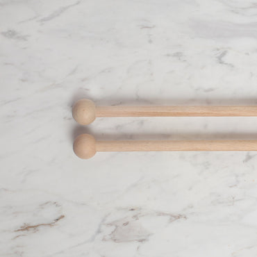 Loren 40 cm 1 Çift Ahşap Çubuk Başlıklı