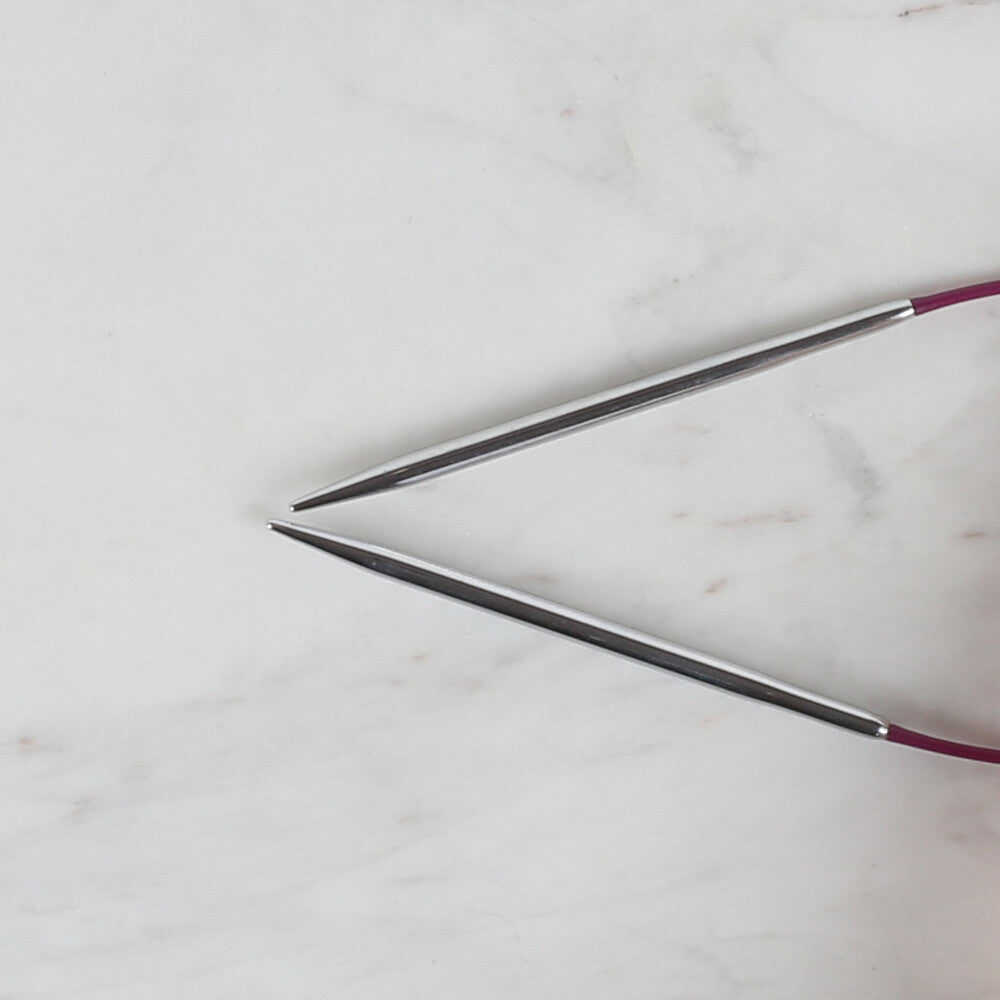 KnitPro Nova Metal 3 Mm 25 Cm Metal Mor Misinalı Şiş10975