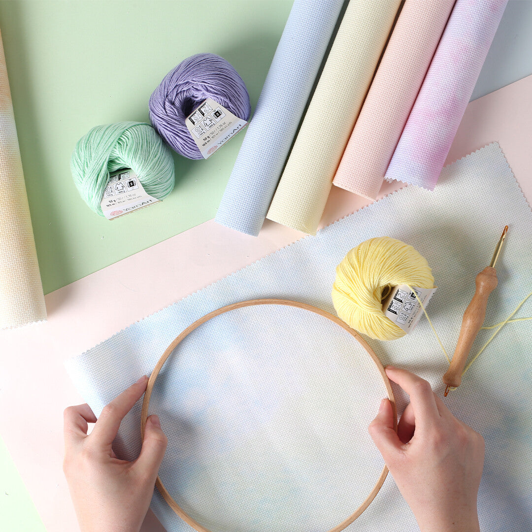 DMC Aida 50.8x61 cm Etamin Kumaşı Beyaz - GD1138BX-6750 BLANC 11 CT