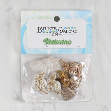 Buttons & Galore Melek Temalı Dekoratif Düğme - 4403