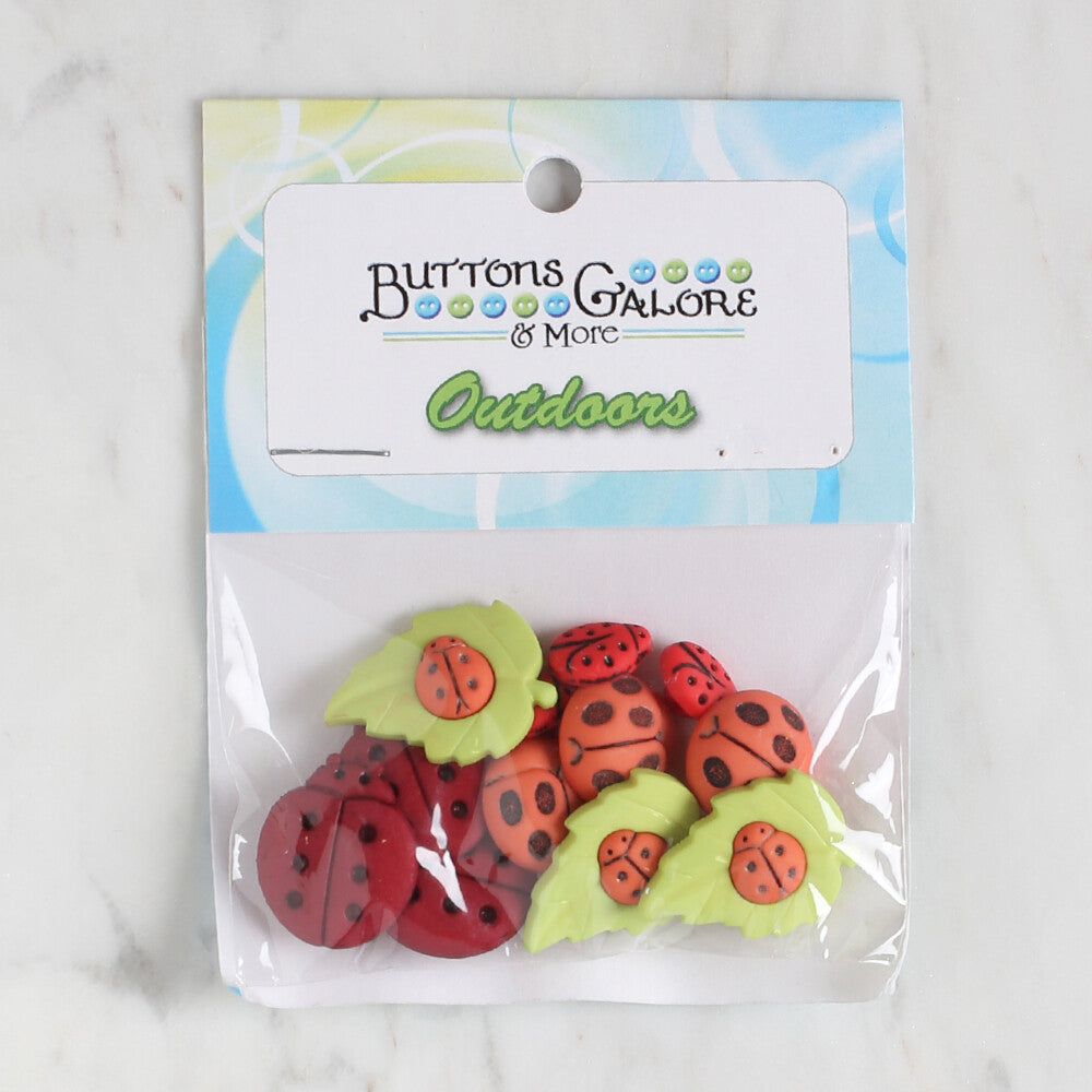 Buttons & Galore Uğurböceği Dekoratif Düğme - 4248
