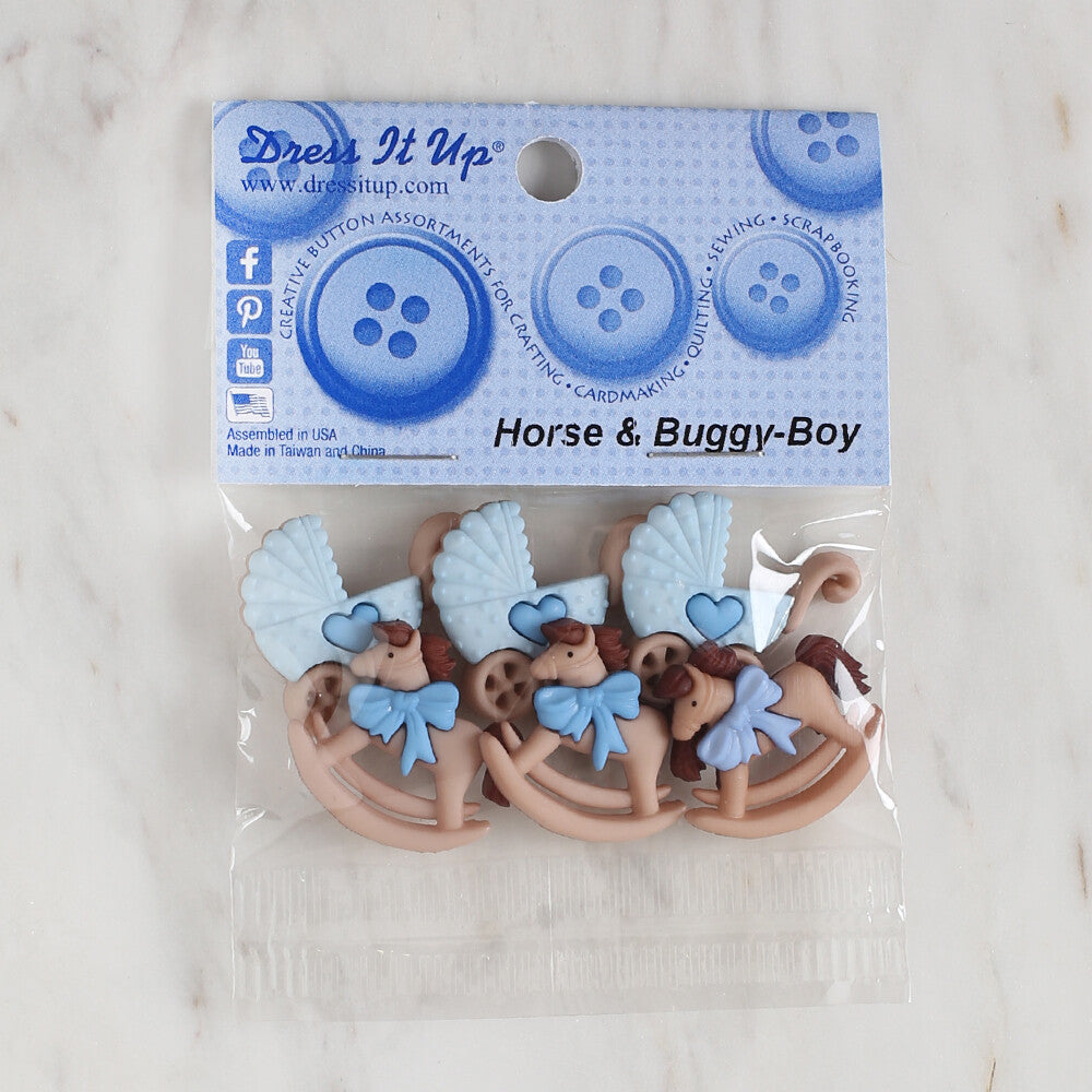 Dress It Up At ve Bebek Arabası Dekoratif Düğme - 5823