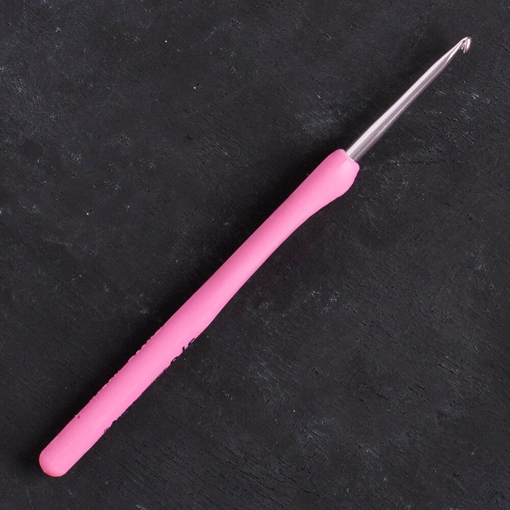 Tulip Etimo Rose 3 mm 14 cm Pembe Yumuşak Saplı Yün Tığ - TER-06e