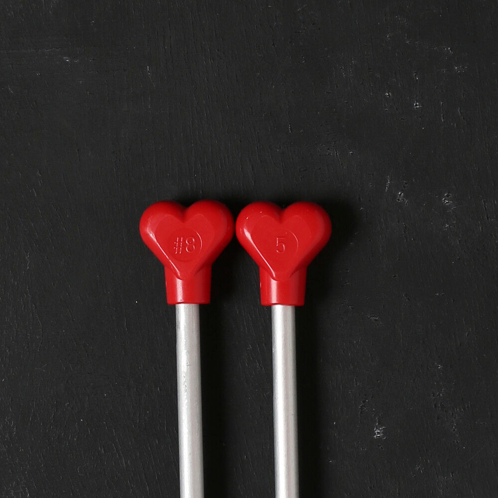 ADDI KALPLİ 5MM 40CM KLASİK ALÜMİNYUM ÖRGÜ ŞİŞİ - 200-7