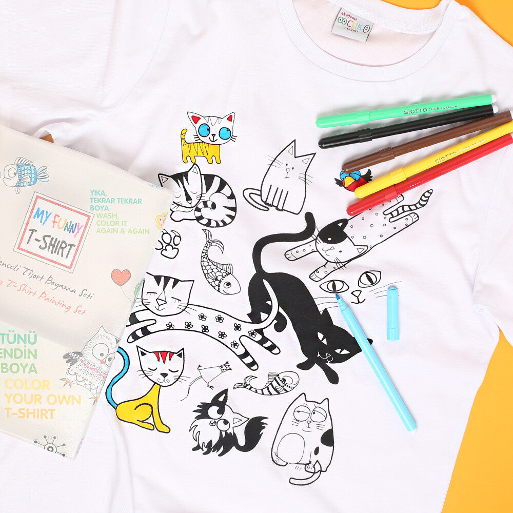 Akademi Çocuk My Funny T-Shirt-Derin Deniz Beden-1