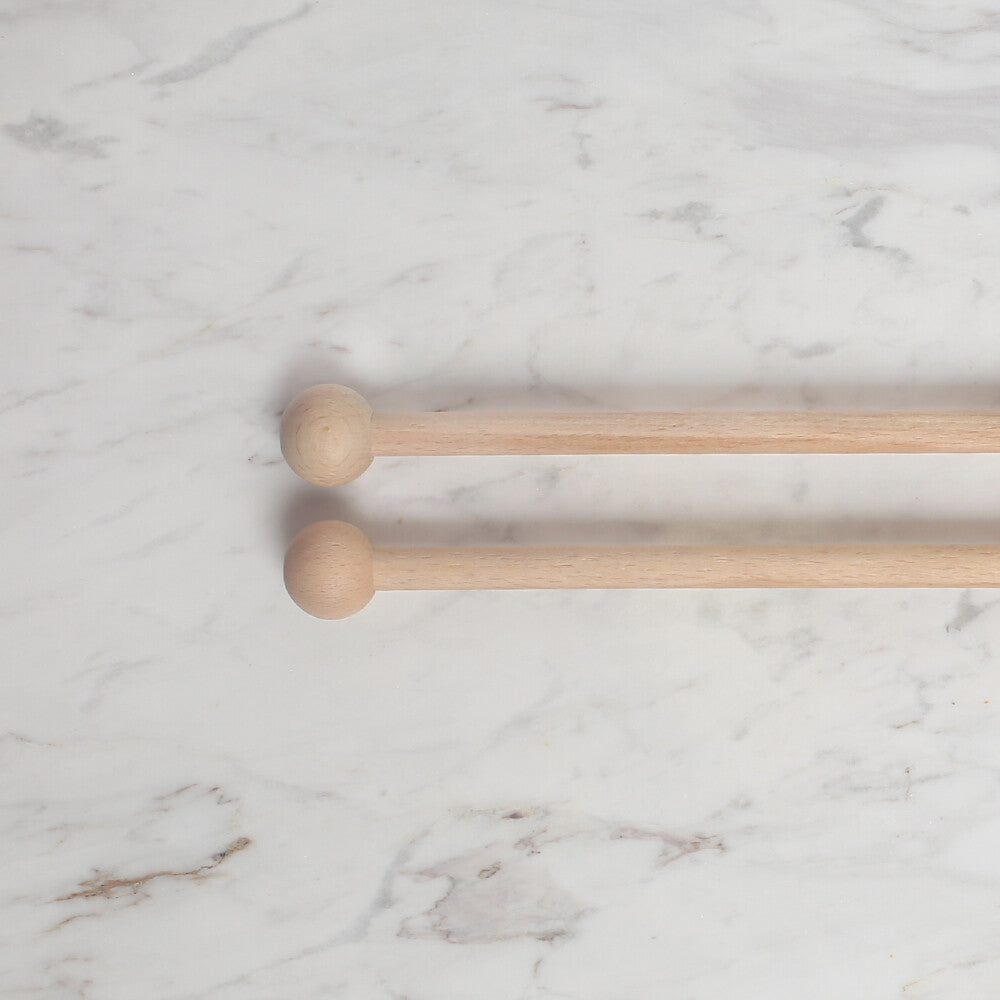 Loren 30 cm 1 Çift Ahşap Çubuk Başlıklı