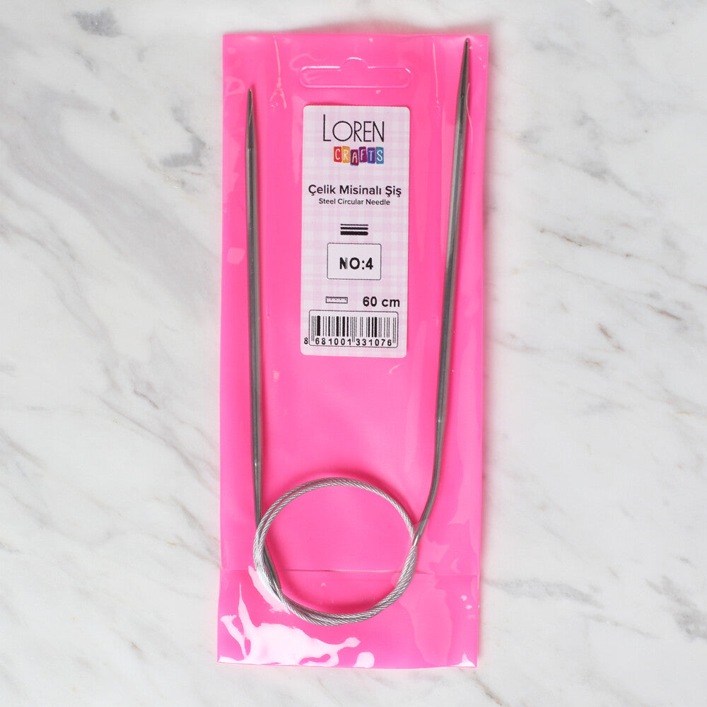LOREN CRAFTS 4 MM ÇELİK MİSİNALI ŞİŞ 60 CM