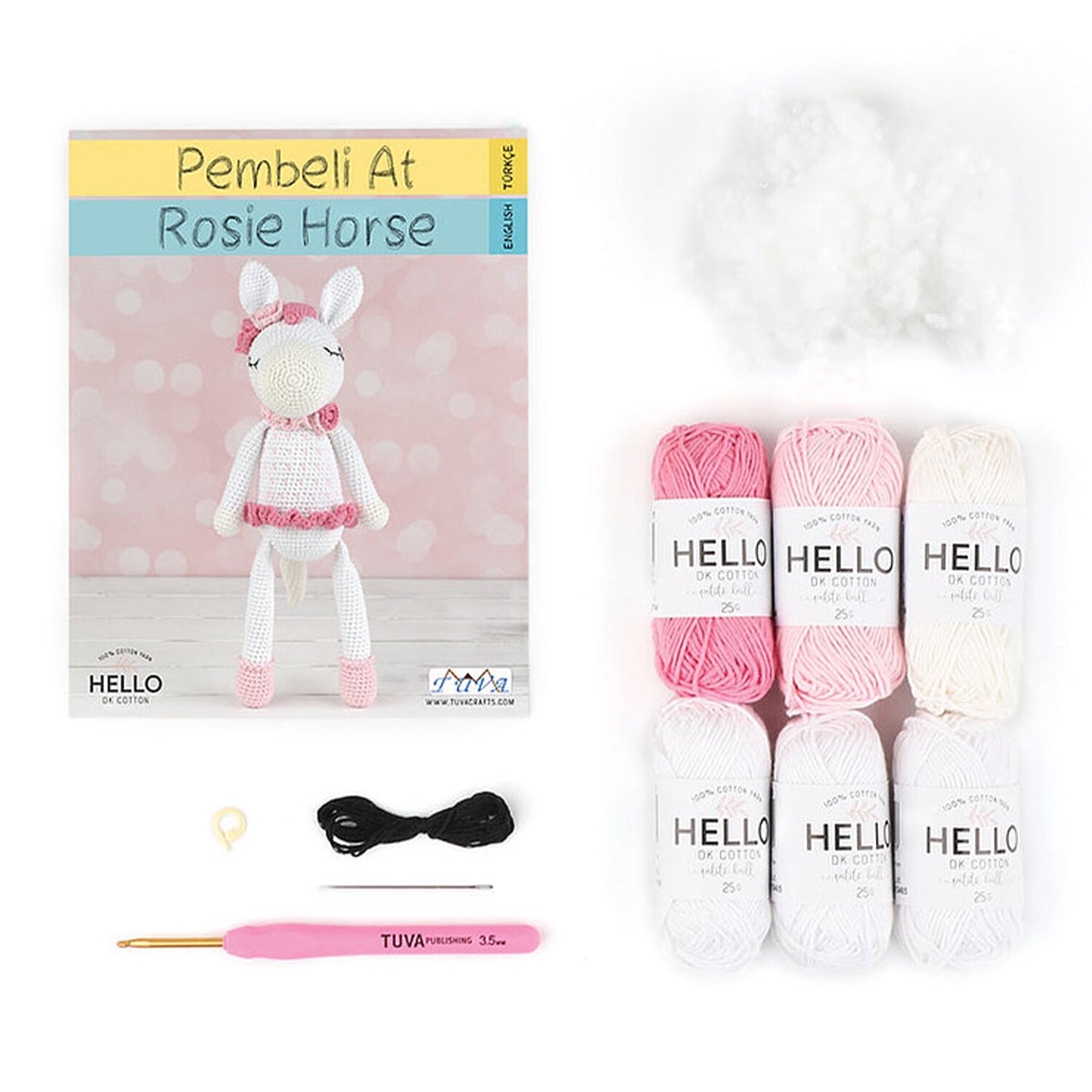 Tuva Amigurimi Kiti - Pembeli At - SCF12