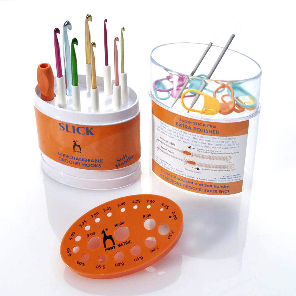 Pony Slick Değiştirilebilen Yün Tığ Seti - 57001