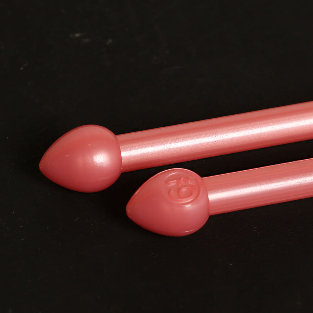 Pony Pearl 6.50 mm 35 cm Pembe Plastik Şiş - 33633