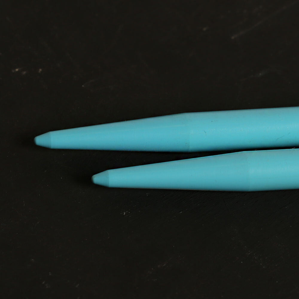 Pony Colour 10 mm 35 cm Mavi Plastik Örgü Şişi - 57669