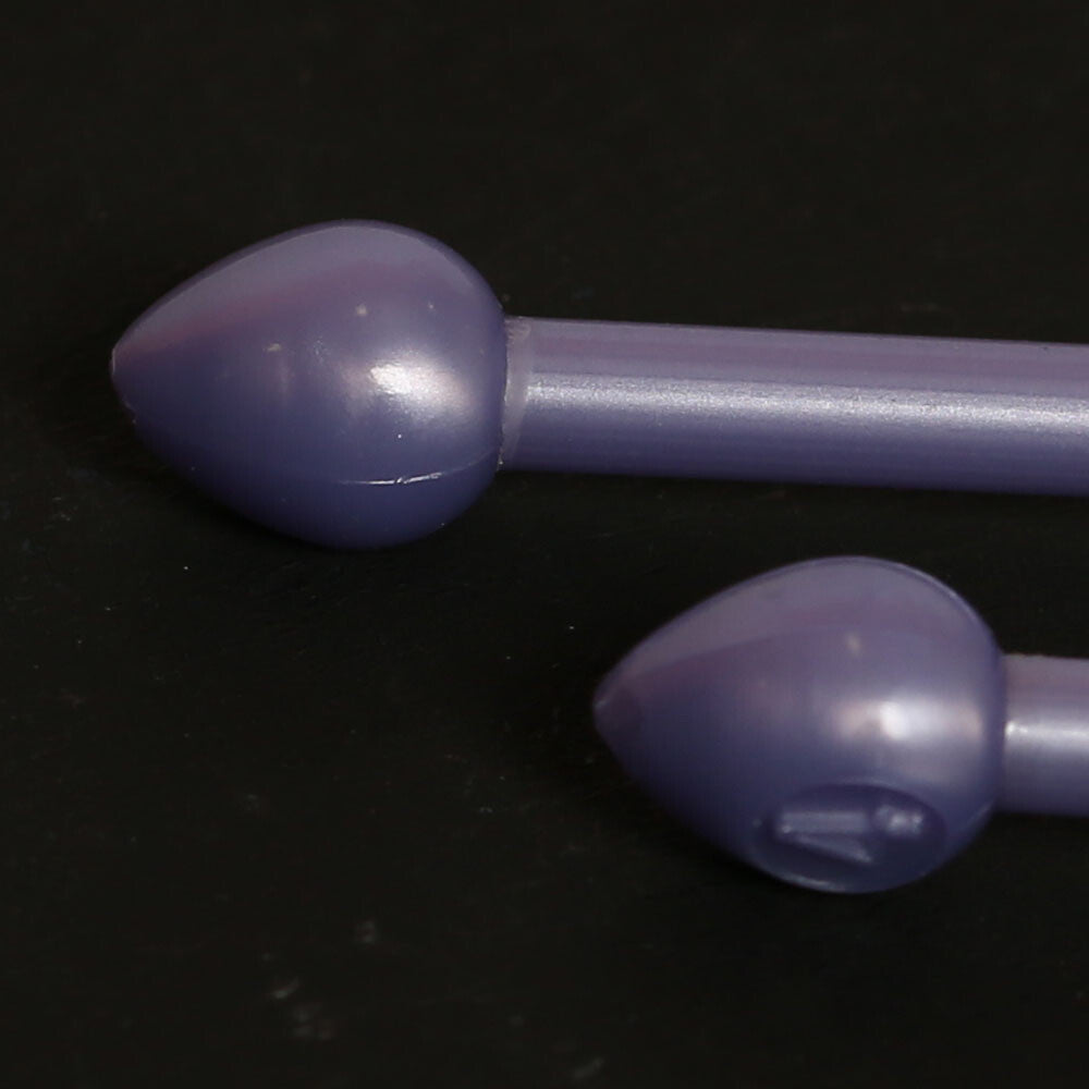 Pony Pearl 4 mm 35 cm Lila Plastik Şiş - 33628